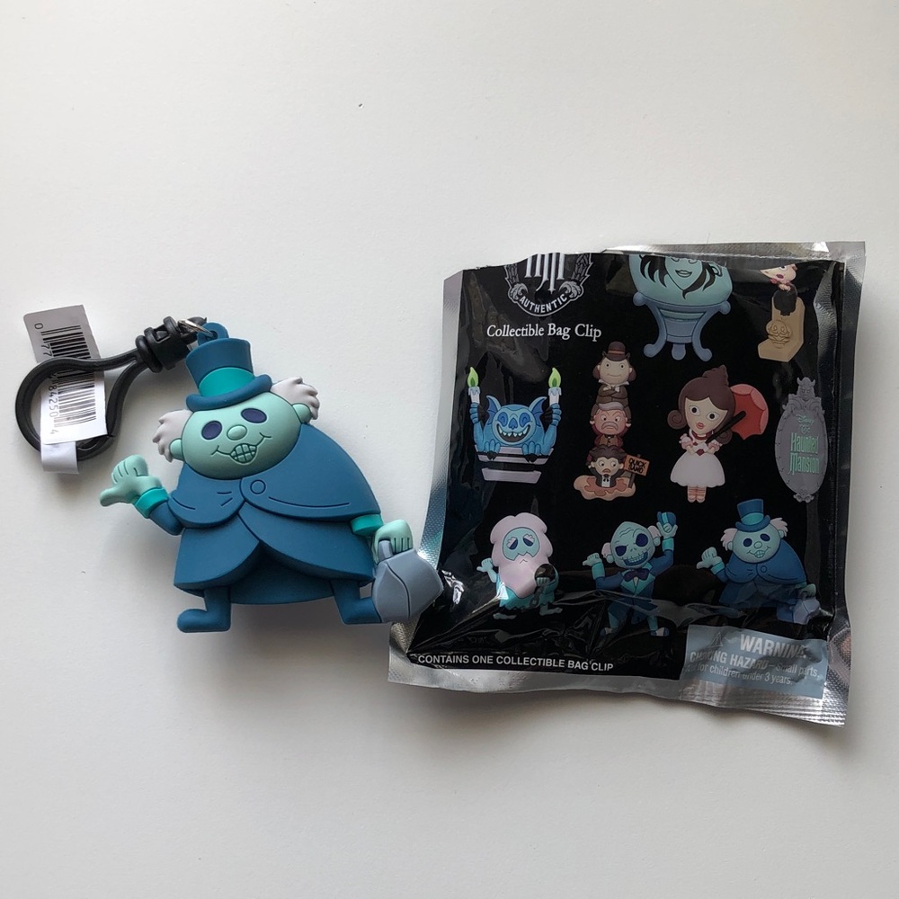 Haunted Mansion Stretching Portraits Figural Bag Clip - Blue/Teal